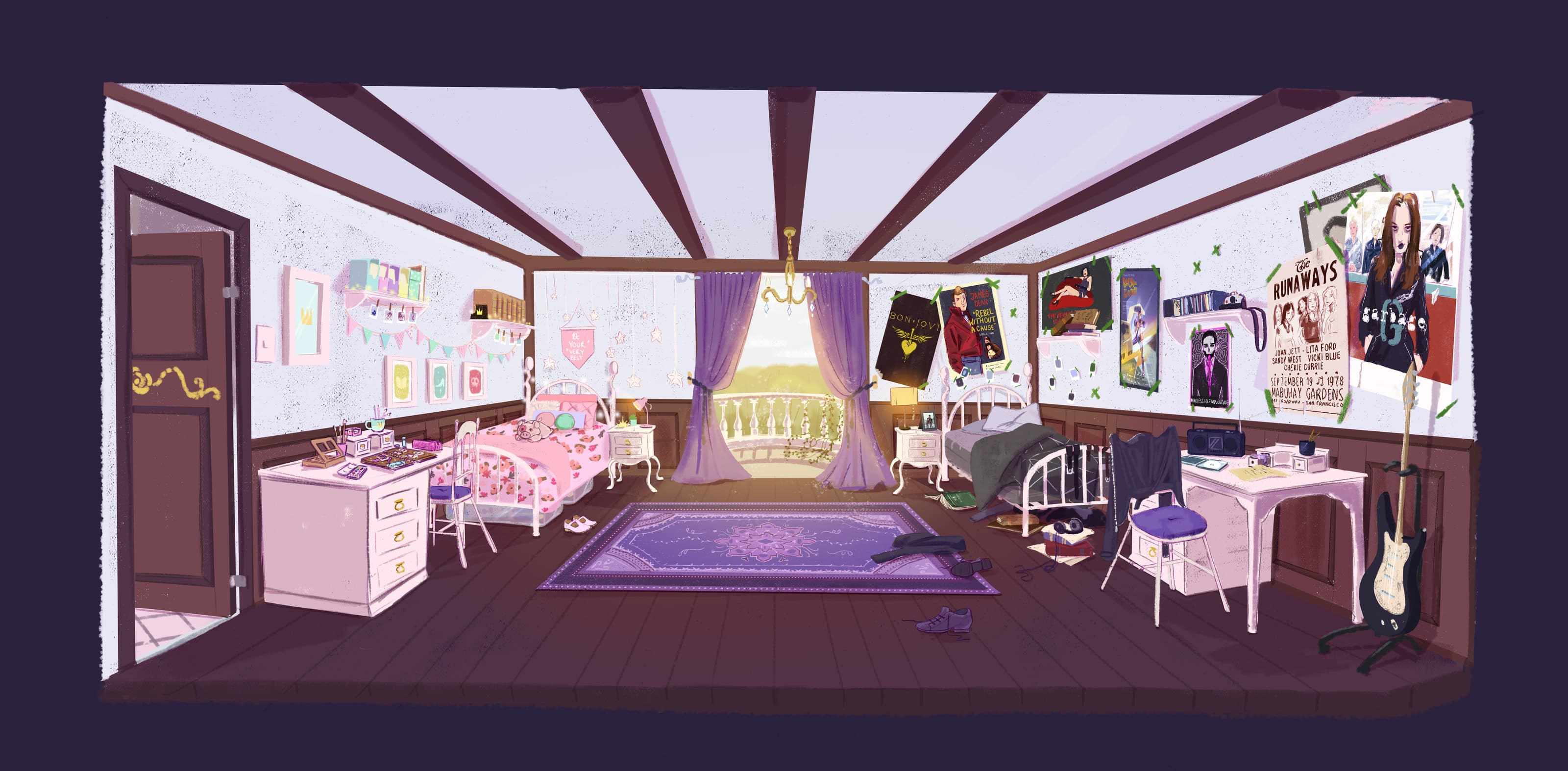Lottie & Ellie's room
